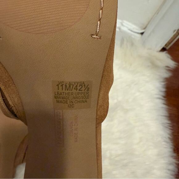 Vince Camuto Brown Suede Mules - Picture 8 of 8